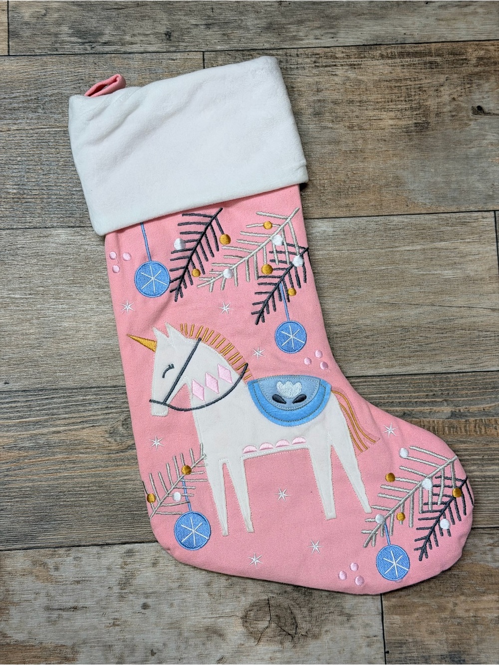 New without tags Stephen Joseph pink unicorn stocking